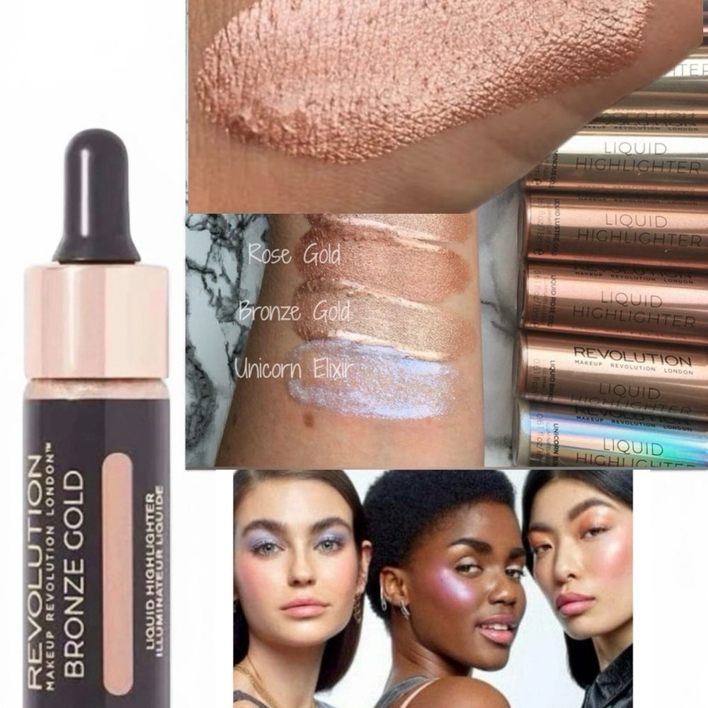 Makeup Revolution Bronze Gold Liquid Highlighter